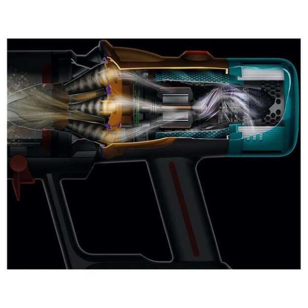 Dyson V12 Submarine 3-in-1 stick vacuum Battery Dry&wet HEPA Bagless 0.35 L Nickel, Yellow 1