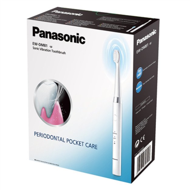 Panasonic EW-DM81 electric toothbrush Adult Sonic toothbrush White 1