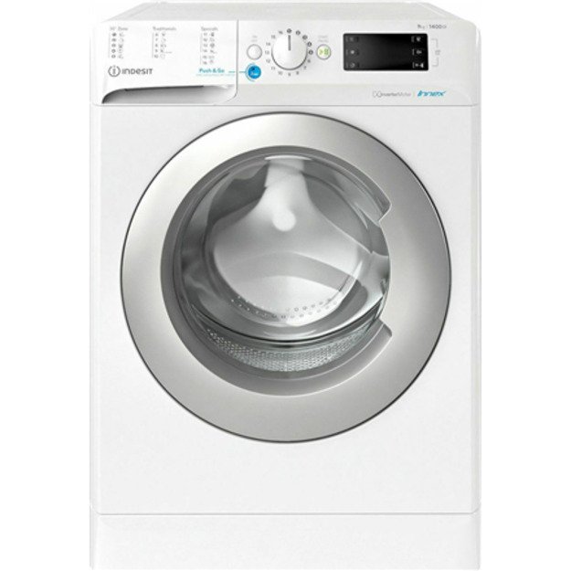 INDESIT | BWE 91485X WS EU N | Washing Machine | Energy efficiency class B | Front loading | Washing capacity 9 kg | 1400 RPM | 