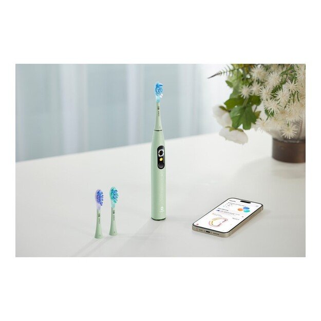 Oclean X Ultra S Adult Oscillating toothbrush Green 3
