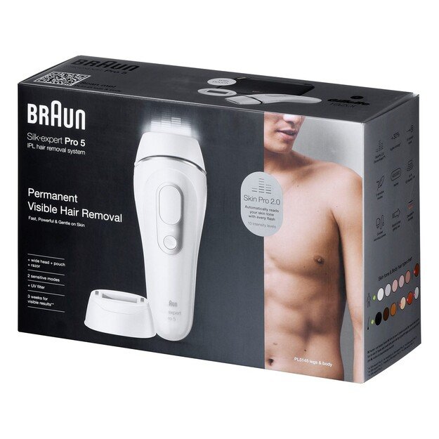 Depilator Braun Silk-expert Pro 5 PL5145 IPL biało-srebrny 3
