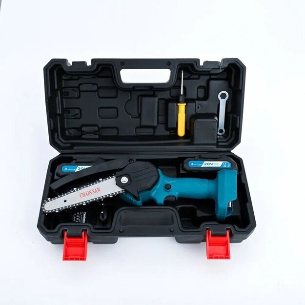 Extralink TM-107 | Mini Electric Chainsaw | 6 inches, 1.5 Ah battery 2