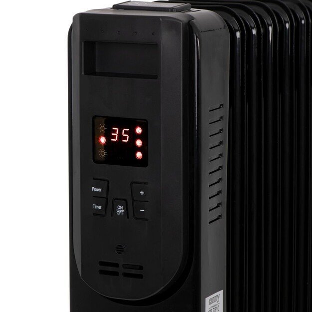Electric oil heater with remote control CAMRY CR 7814 13 fins, 2500 W black