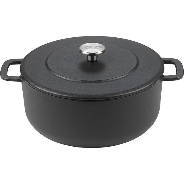 COMBEKK Dutch Oven Original perdirbto ketaus puodas, 28 cm, emaliuotas, 6 l