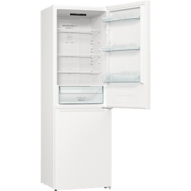 Gorenje | NRKE62W | Refrigerator | Energy efficiency class E | Free standing | Combi | Height 185 cm | No Frost system | Fridge
