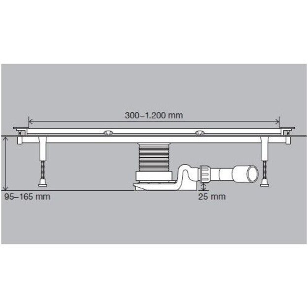 VIEGA Vario 300-1200, 704353 686277+686284 (matinis)