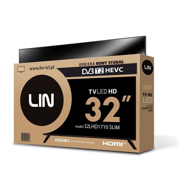 TV 32  LIN 32LHD1710 Slim HD Ready DVB-T2