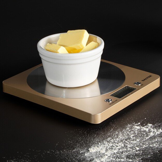 Salter 1036 OLFEU16 Olympic Disc Electronic Digital Kitchen Scales Gold