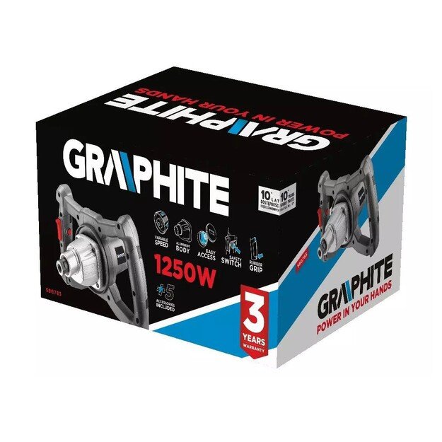Mixer 1250W Graphite 400-800 revolutions per minute 1
