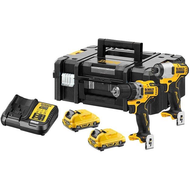DEWALT set COMBO 12V DCK2110L2T (DCD701+DCF801) 2x3,0Ah TSTAK II DCK2110L2T