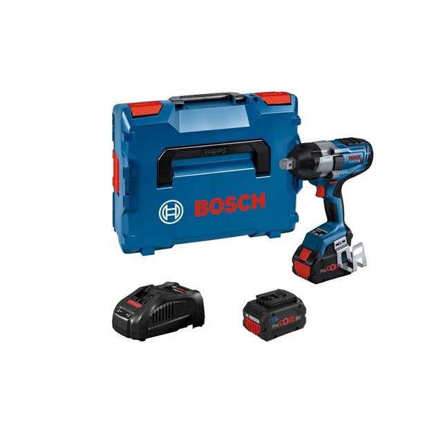 BOSCH IMPACT WRENCH 18V 3/4  2x5,0Ah + GAL1840 + L-BOXX GDS 18V-1050 H