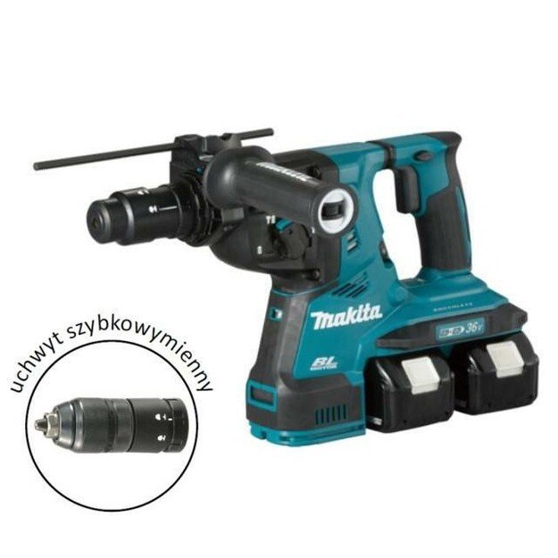 Makita DHR281PT2J drill 5000 RPM SDS Plus 4.9 kg Black, Blue 1