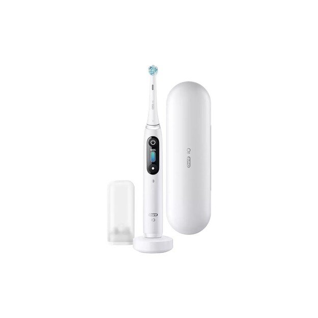 Elektrinis dantų šepetėlis Oral-B iO8 iOM8.1A1.1BD, baltas, 4210201363064