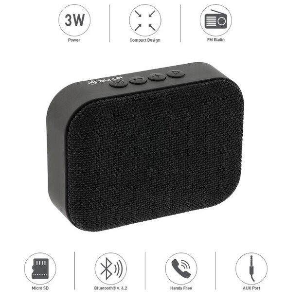 Tellur Bluetooth Speaker Callisto black