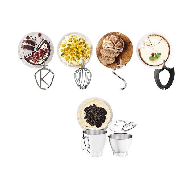 Kenwood KVL85.004SI food processor 1200 W 7 L Silver Built-in scales 5