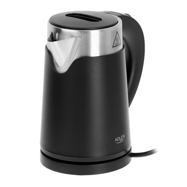 Adler | Kettle | AD 1372 | Electric | 800 W | 0.6 L | Plastic/Stainless steel | 360° rotational base | Black