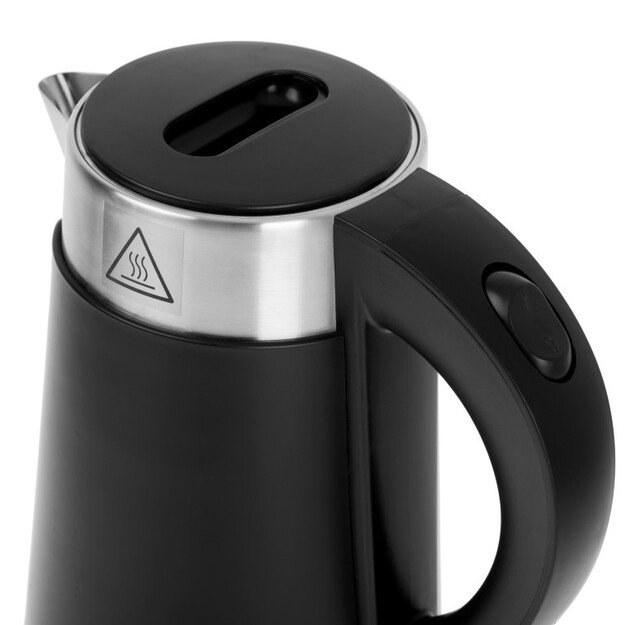 Adler | Kettle | AD 1372 | Electric | 800 W | 0.6 L | Plastic/Stainless steel | 360° rotational base | Black