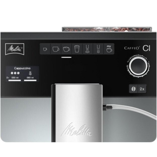 MELITTA E970-101 CAFFEO CI automatinis kavos aparatas, sidabro