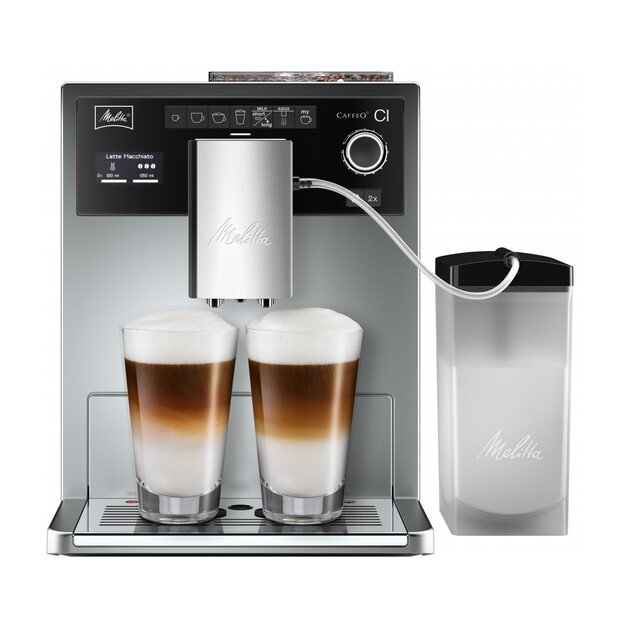 MELITTA E970-101 CAFFEO CI automatinis kavos aparatas, sidabro