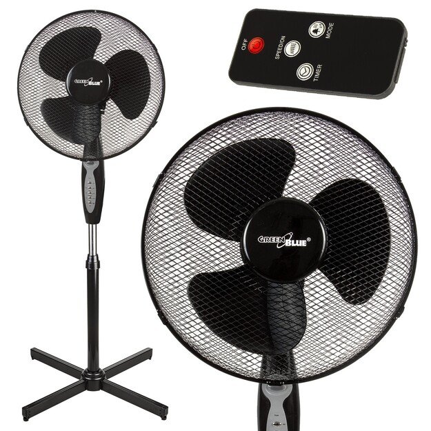GREENBLUE FLOOR FAN WITH REMOTE CONTROL GB580