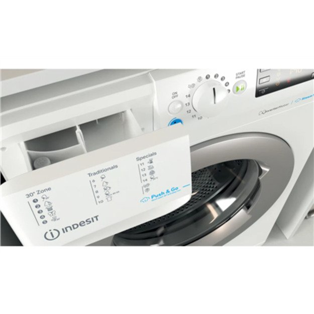 INDESIT | Washing machine | BWSE 71295X WSV EU | Energy efficiency class B | Front loading | Washing capacity 7 kg | 1200 RPM | 2