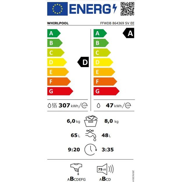 WHIRLPOOL FFWDB 864369 SV EE