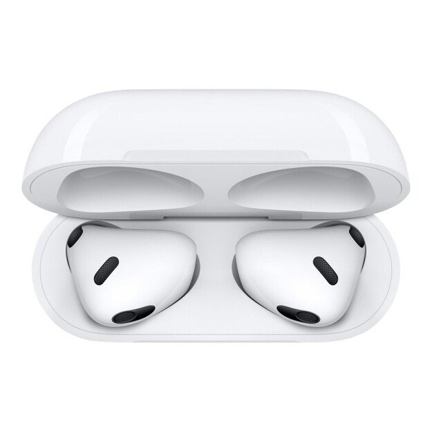 Apple AirPods (3rd Gen) Belaidės ausinės Earbuds, Lightning Charging Case, Balta