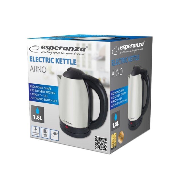 Esperanza EKK135X Electric kettle 1.8 L 1500 W Inox