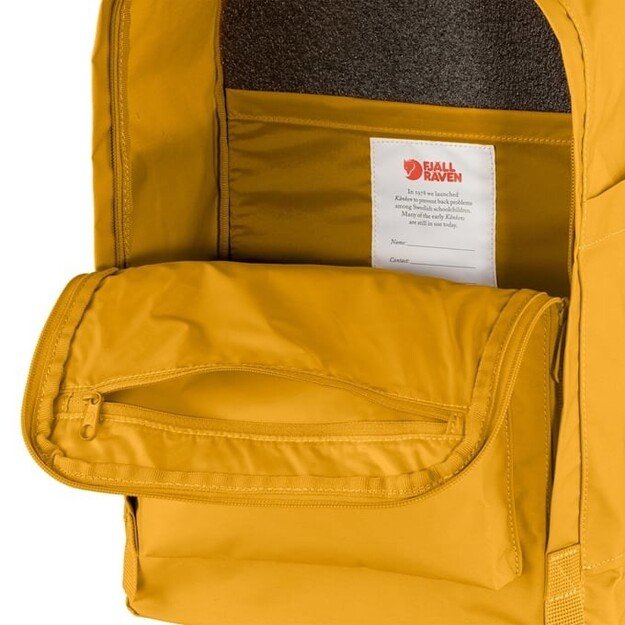 Fj&auml;llr&auml;en Kanken Laptop 15  Casual backpack Ochre Polyamide, Polypropylene (PP), Vinylon