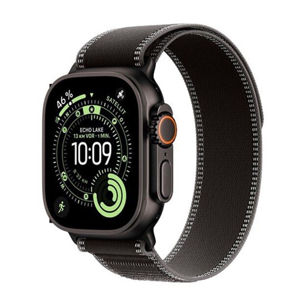 Apple Watch Ultra 3 GPS + Cellular 49mm Black Titanium Case with Black/Charcoal Trail Loop - M/L 1
