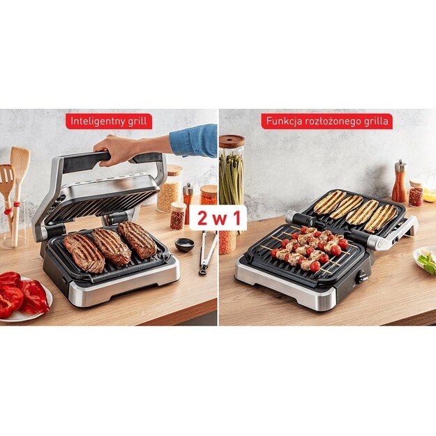 TEFAL | Optigrill 2in1 Electric Grill | GC772D30 | Electric Grill | 2100 W | Inox 5