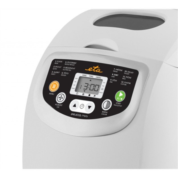 ETA Bread Maker | ETA814990000 DELICCA MINI | Power 600 W | Number of programs 12 | Display Yes | White