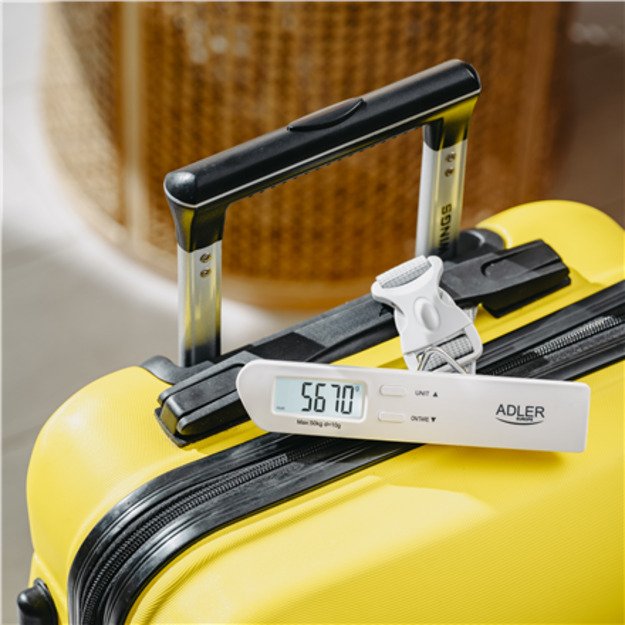 Adler | Travel Luggage Scale | AD 8191 | Maximum weight (capacity) 50 kg | Accuracy 10 g | Grey