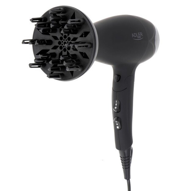 Adler | Hair dryer | AD 2267 | 2100 W | Number of temperature settings 3 | Diffuser nozzle | Black