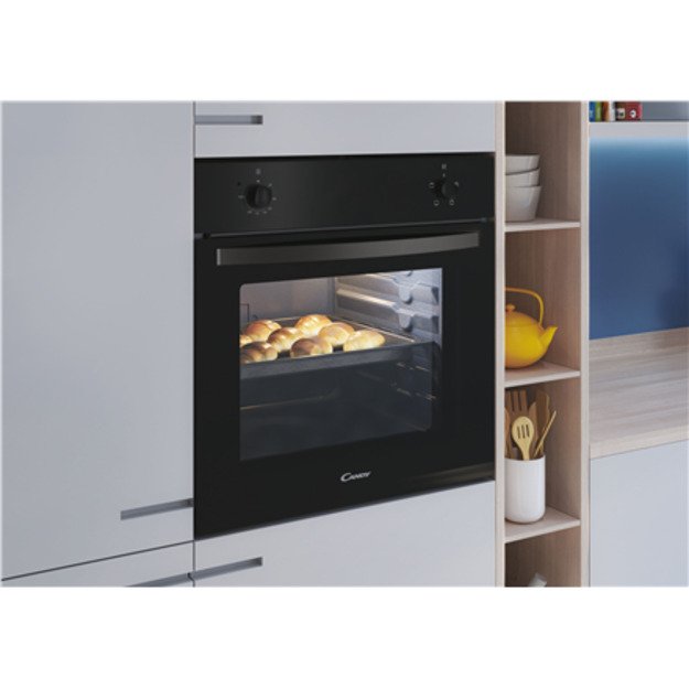 Candy | Oven | FIDC N100 | 70 L | Multifunctional | Manual | Mechanical control | Yes | Height 59.5 cm | Width 59.5 cm | Black