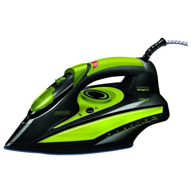 MPM MZE-04 iron Dry & Steam iron Ceramic soleplate Black, Green 2400 W