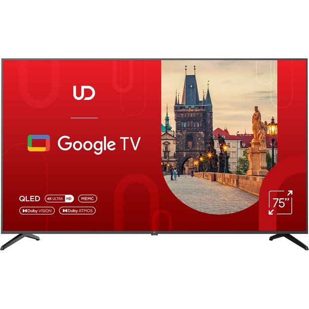 UD 75  TV 75QGU8210S 4K Ultra HD, Q-LED, DVB-T/T2/C