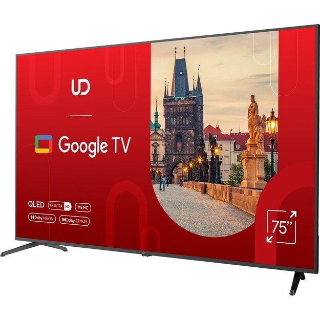 UD 75  TV 75QGU8210S 4K Ultra HD, Q-LED, DVB-T/T2/C