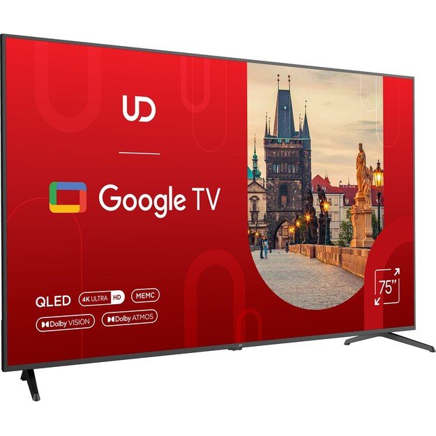 UD 75  TV 75QGU8210S 4K Ultra HD, Q-LED, DVB-T/T2/C