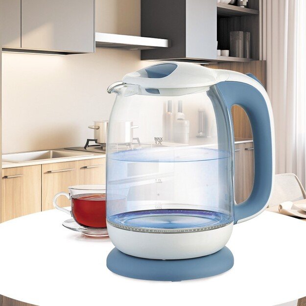 Electric kettle szklany 1,7l 2200W MR-056-BLUE MAESTRO