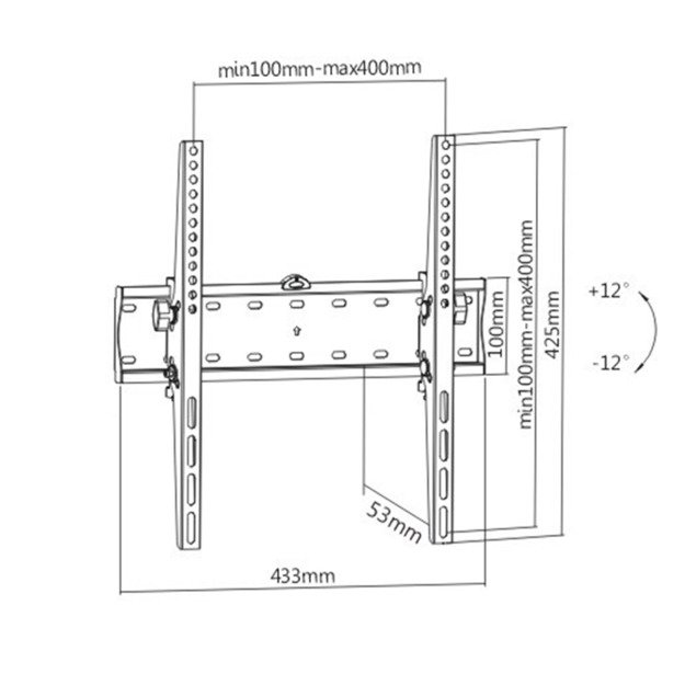 Gembird WM-55T-02 TV mount 139.7 cm (55 ) Black