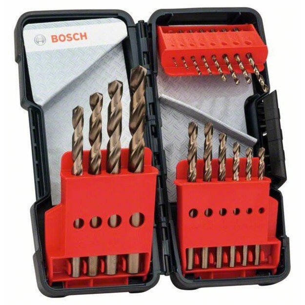 BOSCH HSS-CO METAL DRILL BIT SET 18pcs. TOUGHBOX