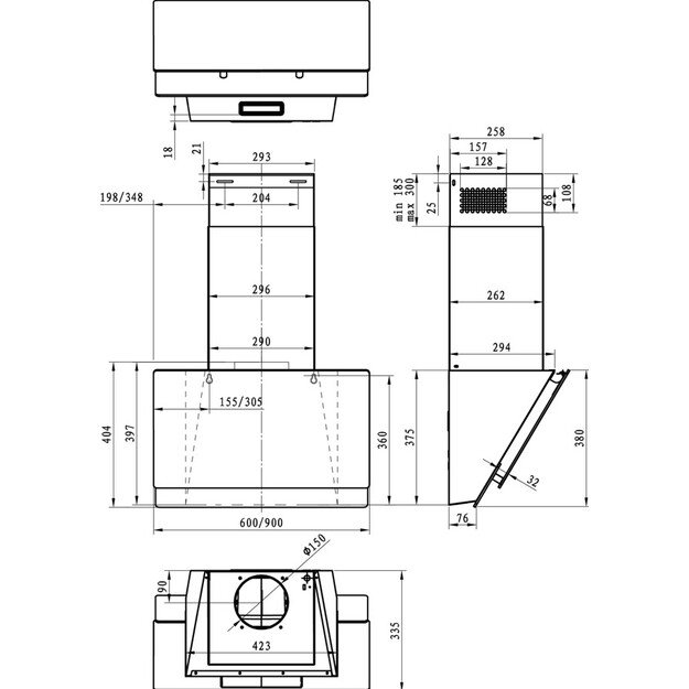 GORENJE WHI649EXGW Chimney