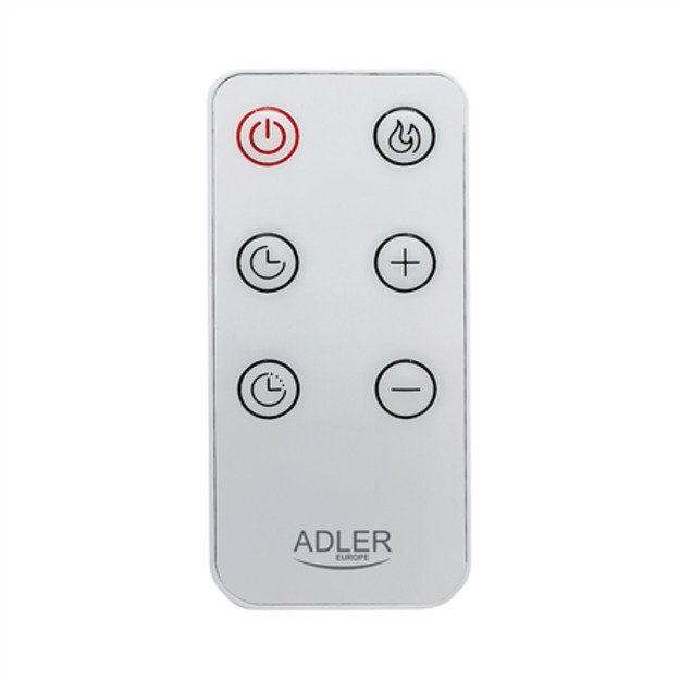 Adler Convection fan heater LCD with remote control | Convection Heater | 2000 W | Number of power levels 3 | White | IPX24