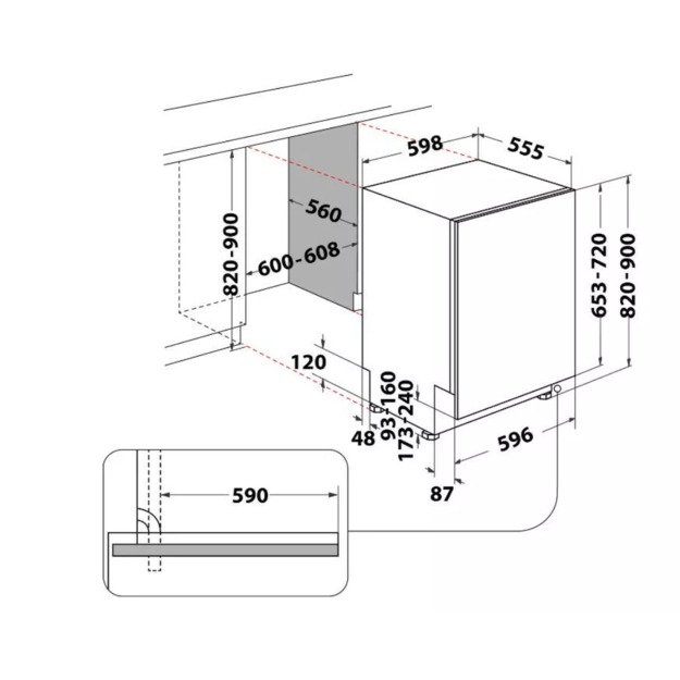 Indaplovė įmontuojama INDESIT D2I HD526 A