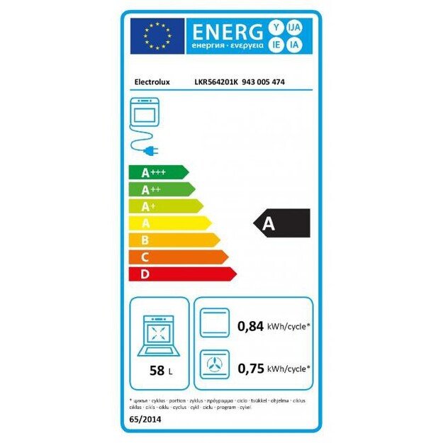 Juodos spalvos el.keraminė viryklė Electrolux LKR564201K