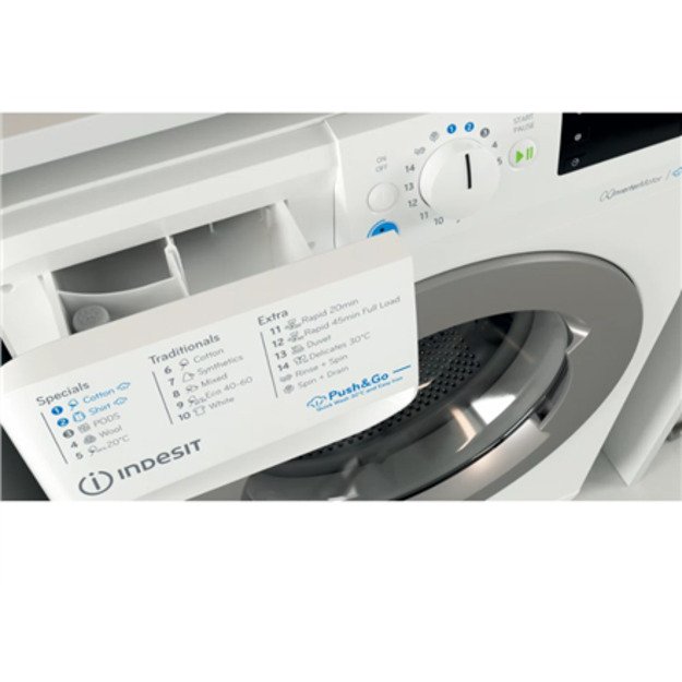 INDESIT | Washing Machine | BWE 91496X WSV EE | Energy efficiency class A | Front loading | Washing capacity 9 kg | 1400 RPM | D