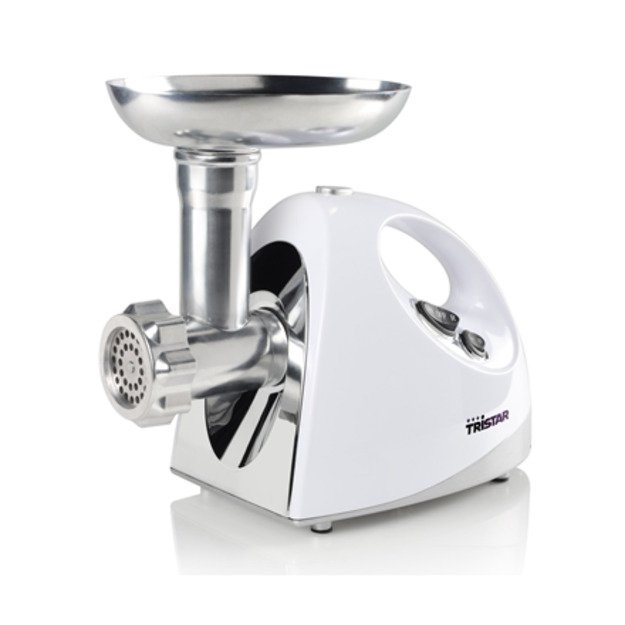 Tristar | VM-4210 Meat Grinder | White | 3 Stainless steel grinding plates