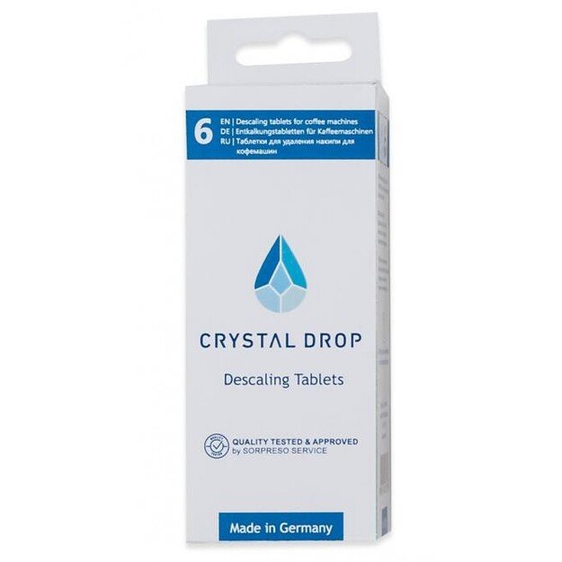 CRYSTAL DROP nukalkinimo tabletės 6 vnt.