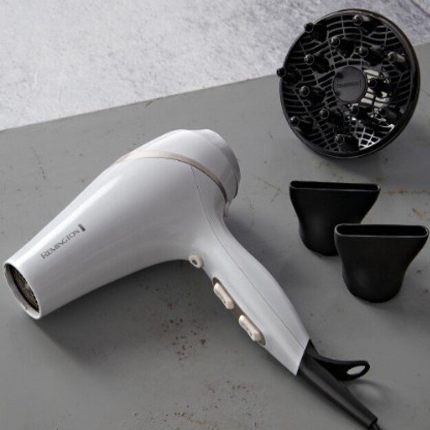 Remington | Hair dryer | AC8901 HYDRAlux | 2300 W | Number of temperature settings 3 | Ionic function | Diffuser nozzle | White